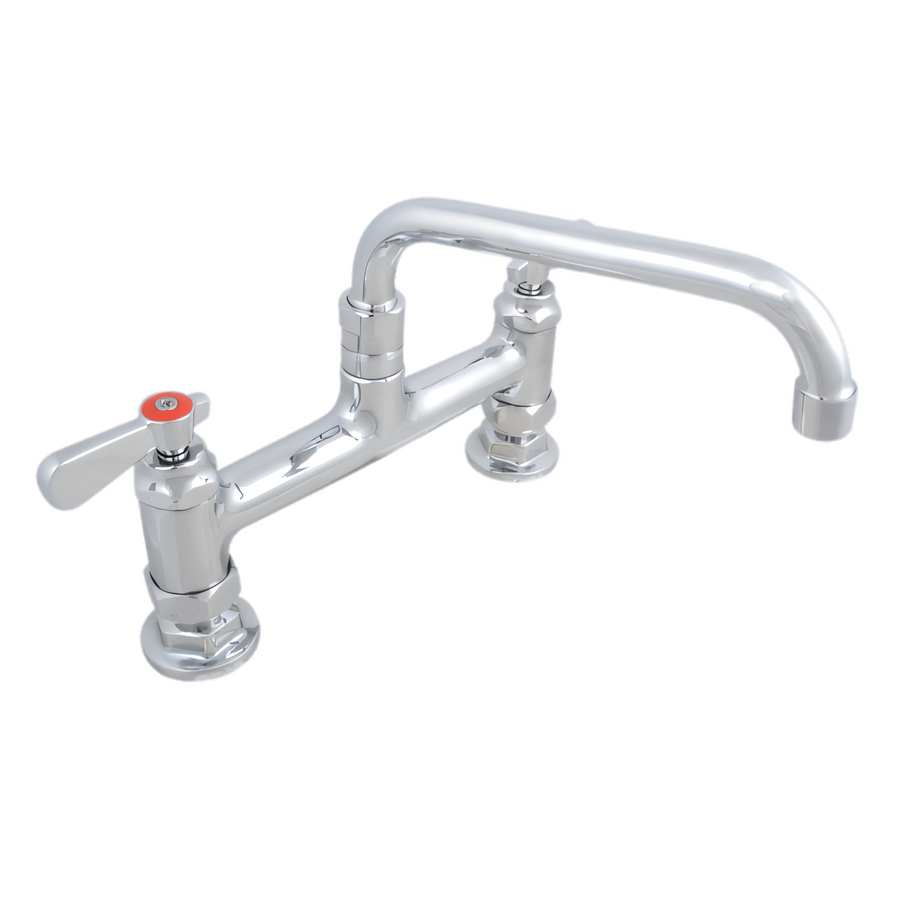 Product image #1 for John Boos Heavy Duty Lead-Free Deck-Mount Manual Faucet with 12-Inch Swing Spout and 8-Inch Centers