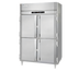 Thumbnail image #1 for Victory UltraSpec 2-Section Reach-In Freezer with 4 Half-Height Solid Hinged Doors, Self-Contained, Top-Mounted