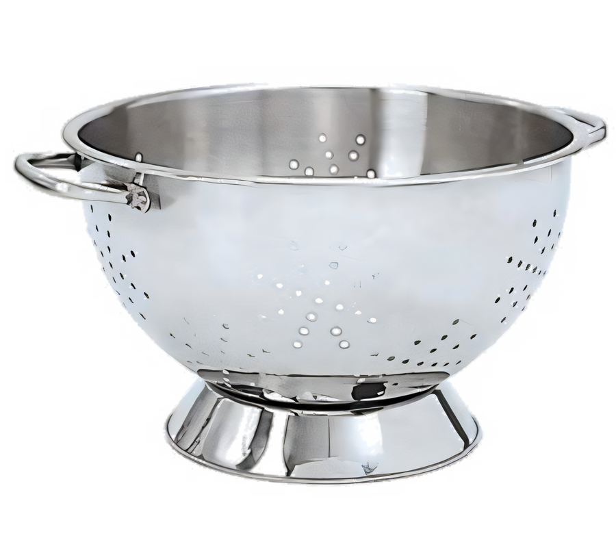 Product image #1 for Deluxe 3 Quart Stainless Steel Colander, 9-Inch Diameter, Extra Deep
