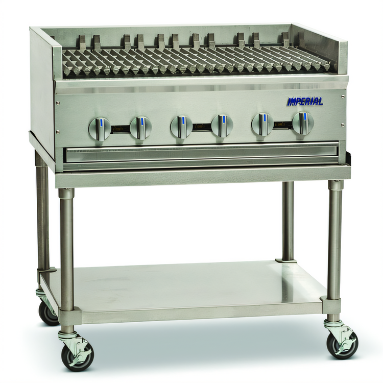 Product image #1 for Pro Series 48-Inch Gas Countertop Radiant Charbroiler with 8 Stainless Steel Burners