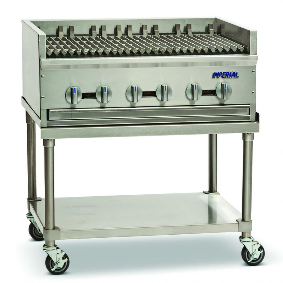 Product image #1 for Pro Series 48-Inch Gas Countertop Radiant Charbroiler with 8 Stainless Steel Burners
