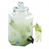 Thumbnail image #1 for Cal-Mil Single Hexagon Glass Infusion Beverage Dispenser with Spigot and Lid, 2 Gallon