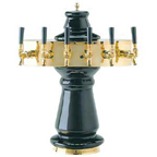 Thumbnail image #1 for Micro Matic USA CT500E-6 Vienna Ceramic Draft Beer Tower, Countertop, Air-Cooled, Six Faucets