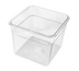 Thumbnail image #1 for Crestware 4 Qt Square Clear Polycarbonate Food Storage Container