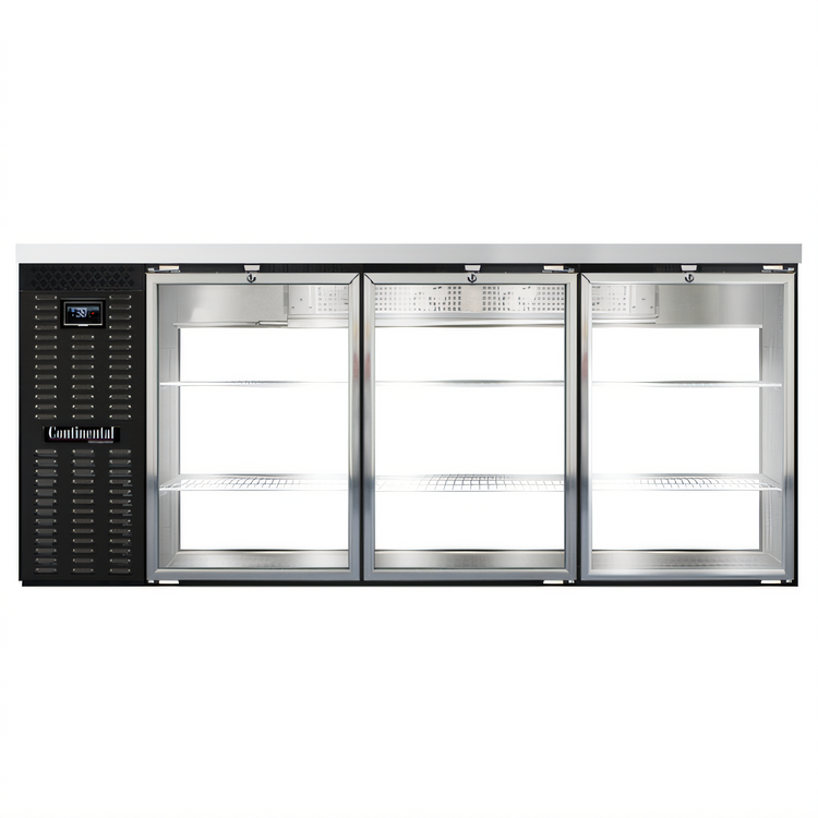 Product image #1 for Continental Refrigerator BB79NGDPT 79-Inch Six-Door Pass-Thru Refrigerated Back Bar Cooler