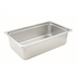 Thumbnail image #1 for Winco SPJH-106 Full-Size Solid 6-Inch Deep 22 Gauge Heavy Weight Anti-Jamming Steam Table Pan