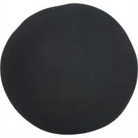 Ridge 11-Inch Free Form Rimless Melamine Plate, Slate