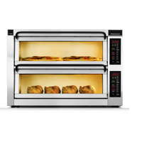 PizzaMaster 400 Series Dual-Chamber Countertop Electric Stone Hearth Pizza Oven