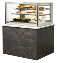 Federal Industries ITH6034 Italian Glass Series 60-Inch Heated Drop-In Counter Display Case, Full-Service, 3-Tier