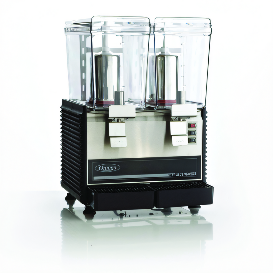 Product image #1 for Omega OSD20 Compact Commercial Drink Dispenser with 2 x 3-Gallon Bowls, 120V