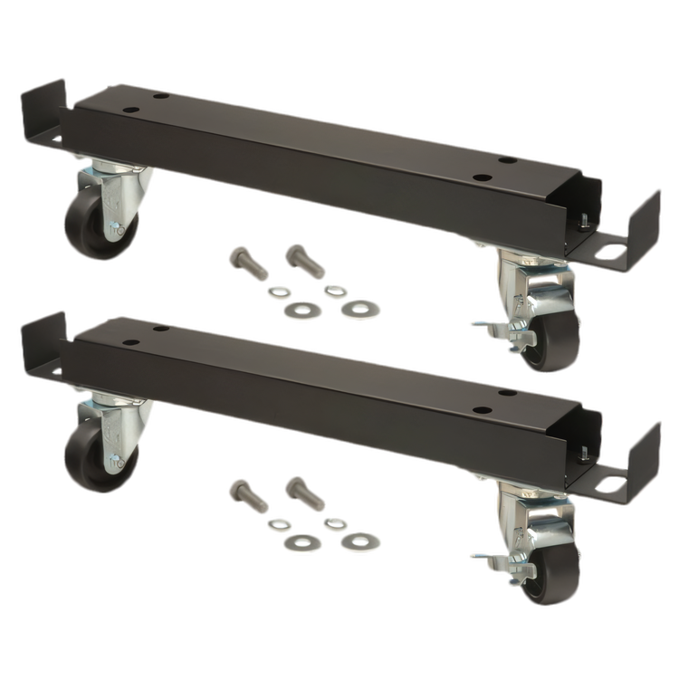 Product image #1 for Back Bar Cooler Channel Bar Set with Wheels