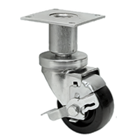 Klinger's Trading 3-ADJ-FLAT-BR Shelf Casters & Leveling Feet