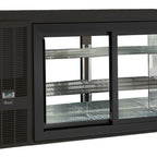 Thumbnail image #2 for Perlick Corporation SDPS60 Pass-Thru Back Bar Cooler, 60 Inch, 14.8 Cu. Ft., Four Locking Sliding Glass Doors, Side-Mount Refrigeration