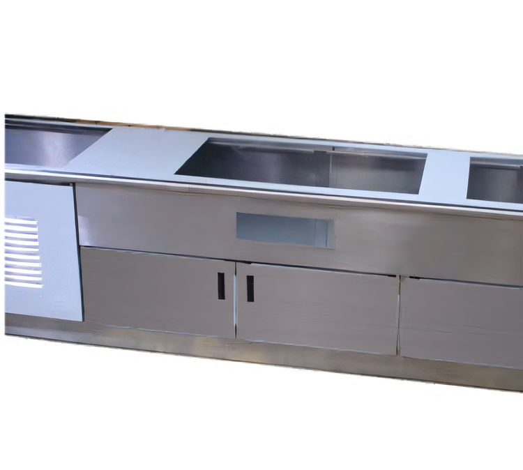 Product image #1 for Advance Tabco Half-Height Hinged Door Set for 60-Inch Work Tables, Stainless Steel