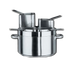 Thumbnail image #1 for Centurion Four-Segment Pasta Insert Basket, 5.5 Quart, Induction Ready, Brushed Stainless Steel