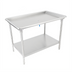 Thumbnail image #1 for John Boos 72-7/8-Inch x 30-3/8-Inch Stainless Steel Dish Sorting Table with Raised Edge and Undershelf
