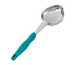Thumbnail image #1 for Vollrath Jacob's Pride 6 oz Perforated Oval Bowl Spoodle Portion Control Serving Spoon with Teal Handle
