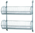 Thumbnail image #1 for Quantum Cantilever Wire Basket Post Wall Mount Kit, 48 W x 14 D x 34 H, Chrome Plated