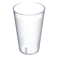 Carlisle Stackable 32 oz Clear SAN Tapered Plastic Tumbler