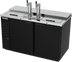 Thumbnail image #1 for Beverage-Air Club Top Direct Draw Beer Dispenser, 58-Inch, Dual Faucet Towers, 2 Half-Keg Capacity