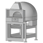 Thumbnail image #1 for Marra Forni Facade EF110W Enclosed Facade Wood-Fired Brick Pizza Oven, 43.3-Inch Interior Deck, with Stand
