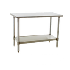 Thumbnail image #1 for Eagle Group Spec-Master T2484SE 84-Inch Stainless Steel Flat Top Work Table with Adjustable Undershelf, 14-Gauge 300 Series Top