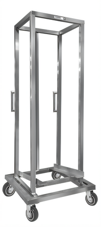 Channel Extra Heavy-Duty Aluminum End-Load Bun Pan / Dough Box Dolly, 100-Pan Capacity