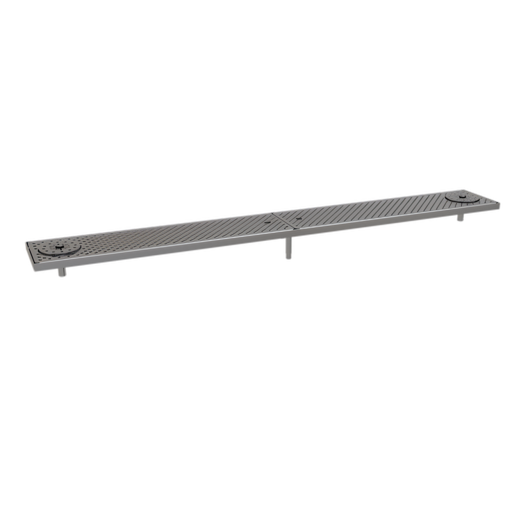 Product image #1 for Glastender Surface Mount Stainless Steel Drain Pan, 62-Inch x 8-Inch