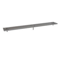 Glastender Surface Mount Stainless Steel Drain Pan, 62-Inch x 8-Inch