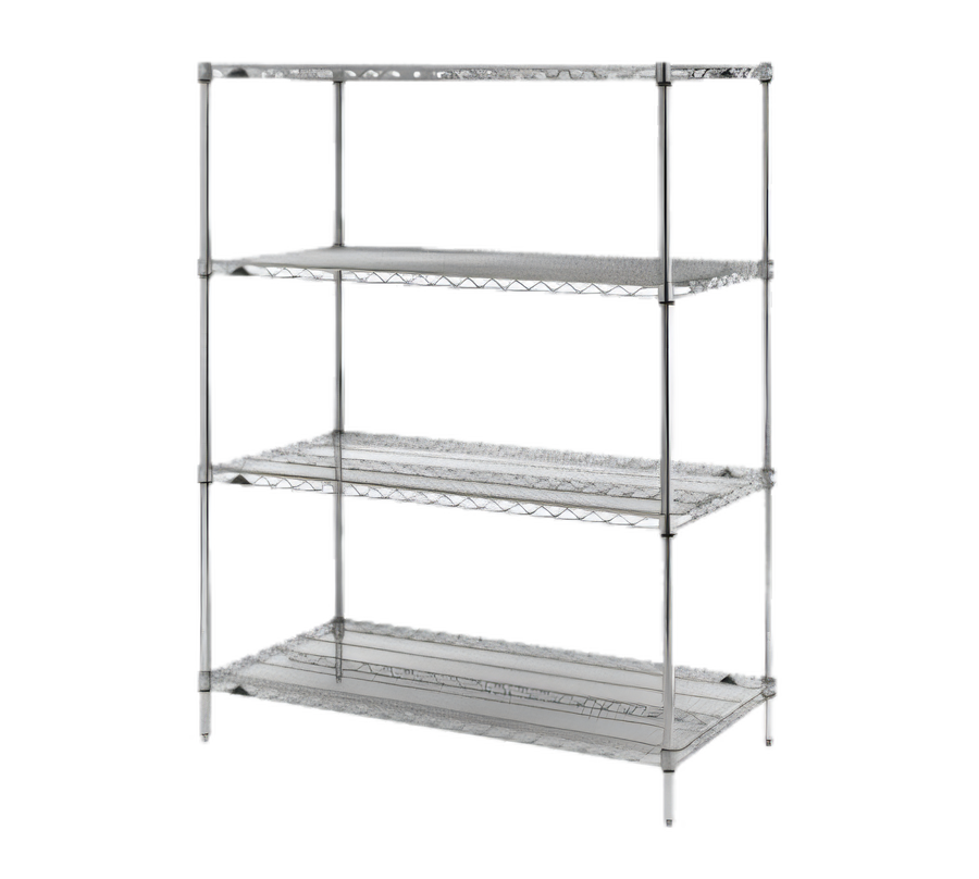 Product image #1 for Metro Super Erecta Chrome-Plated Starter Wire Shelving Unit, 42"W x 24"D x 63"H, 4 Shelves