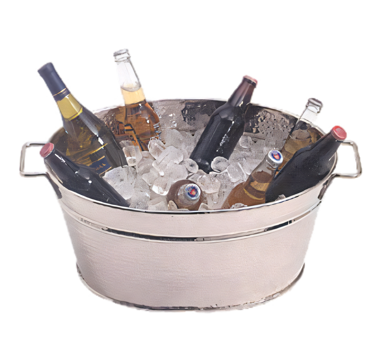 Product image #1 for American Metalcraft Hammered 18/8 Stainless Steel Party Tub, 25.25 Qt.