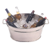 Thumbnail image #1 for American Metalcraft Hammered 18/8 Stainless Steel Party Tub, 25.25 Qt.