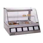 Thumbnail image #1 for Antunes DCH-200 Countertop Heated Display Cabinet, 2-Pan, Curved Glass, Stainless Steel, 120V