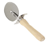 Thumbnail image #1 for Commercial 4-Inch Stainless Steel Pizza Cutter with Wood Handle and Finger Guard