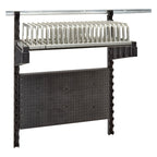 Thumbnail image #1 for Cambro Camshelving® Elevation EWSDRYA1836480 Wall-Mounted Plate Drying Rack Add-On, 18 x 36 Inches, 20 Slots, Speckled Gray