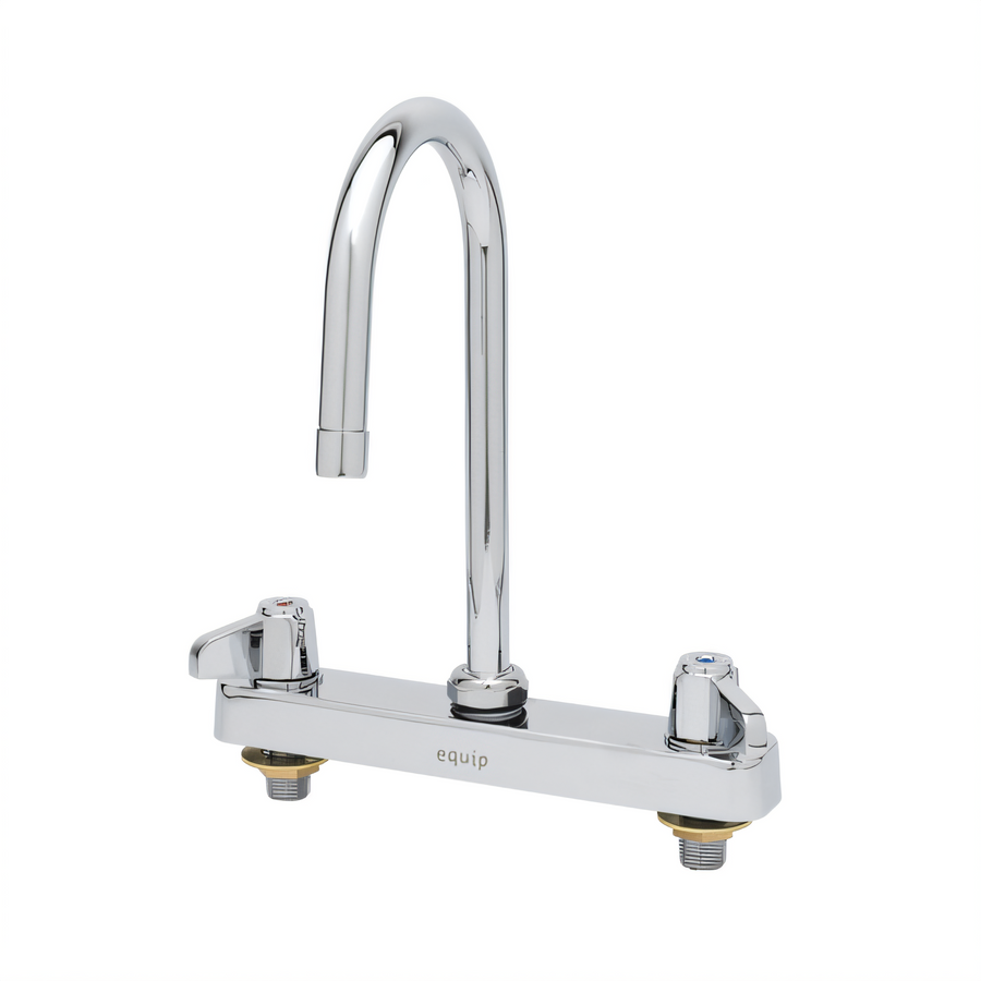 Product image #1 for equip 8" Deck Mount Workboard Faucet with 5 9/16" Swivel Gooseneck Spout