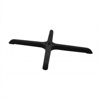Omcan 22 x 22-Inch Black Metal Cross Table Base for Column 43206