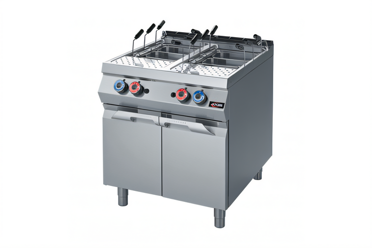 Product image #1 for Axis AX-GPC-2 Double-Tank Natural Gas Pasta Cooker with 2 x 10.56 Gallon Tanks