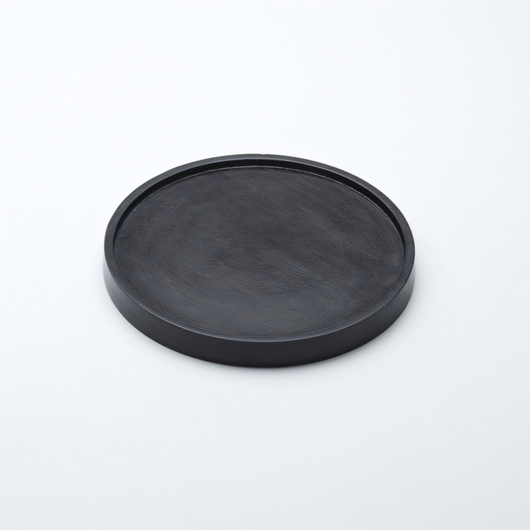 Product image #1 for Upton Collection 9-Inch Round Espresso Acacia Wood Plate