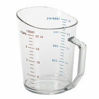 Cambro Camwear Clear Polycarbonate 1-Quart Measuring Cup with Molded Handle