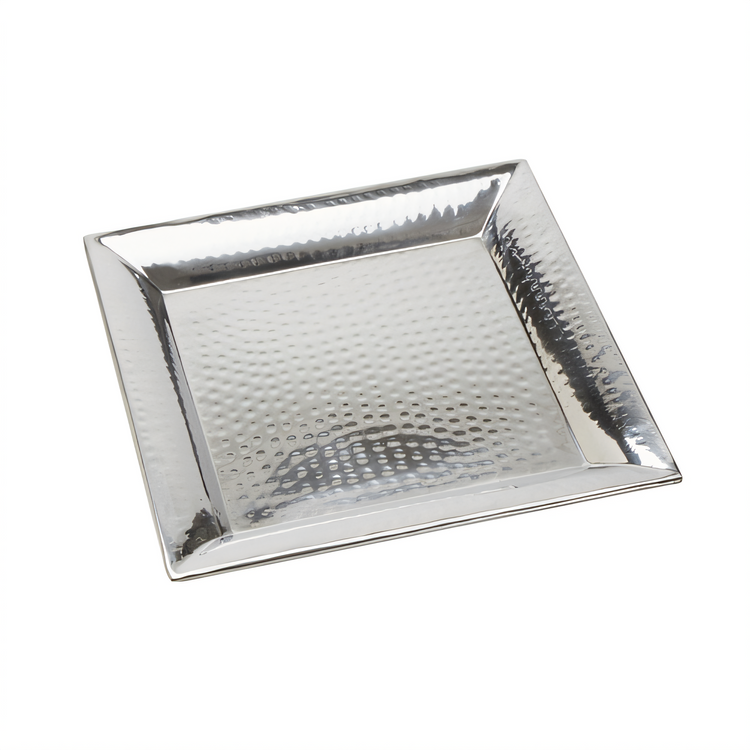Product image #1 for American Metalcraft 14-Inch Square Hammered Stainless Steel Serving Tray