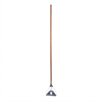 Carlisle Quick-Change Narrow Band Mop Handle, 63 Inch Wood Handle, Metal Head