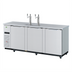 Thumbnail image #1 for Turbo Air Super Deluxe 90-1/4-Inch Wide Three-Door Beer Dispenser with 4 Half-Barrel Capacity