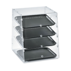 Thumbnail image #1 for Vollrath KDC1418-4R-06 18-1/2-Inch Countertop Slant-Front Full-Service Non-Refrigerated Acrylic Bakery Display Case with Split Rear Door and 4 Trays