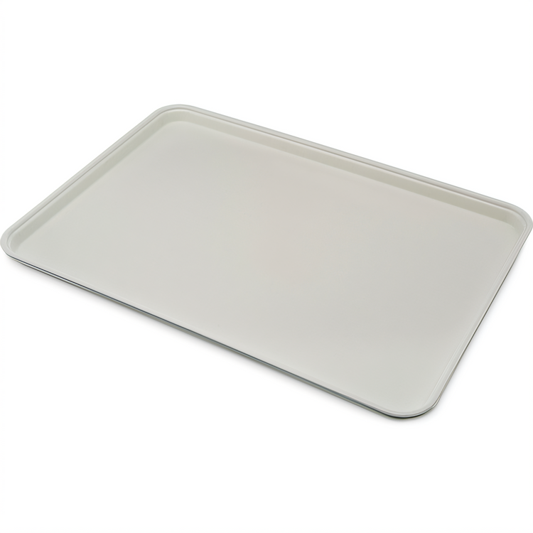 Product image #2 for Carlisle Glasteel Solid Bone White Fiberglass Display/Bakery Tray, 25-5/8 x 17-7/8 x 1-1/4 Inches