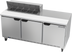 Thumbnail image #1 for Beverage-Air 72-Inch Three-Section Sandwich Prep Table Refrigerator with 10 1/6-Size Pan Top