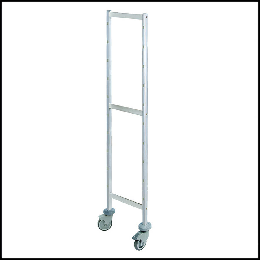 Product image #1 for Fermostock 64-Inch Mobile Shelving Upright, Deep Anodized Aluminum