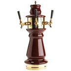 Thumbnail image #1 for Micro Matic USA CT500-3 Vienna Ceramic Countertop Air-Cooled 3-Faucet Draft Beer Tower