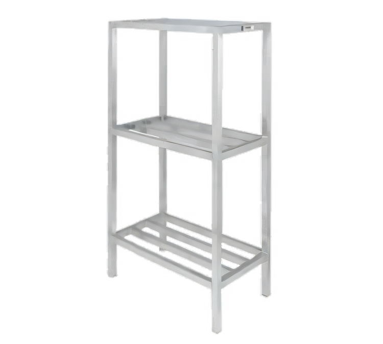 Product image #1 for Lifetime Tough 3-Shelf Tubular Aluminum Dunnage Shelving, 54W x 24D x 64H