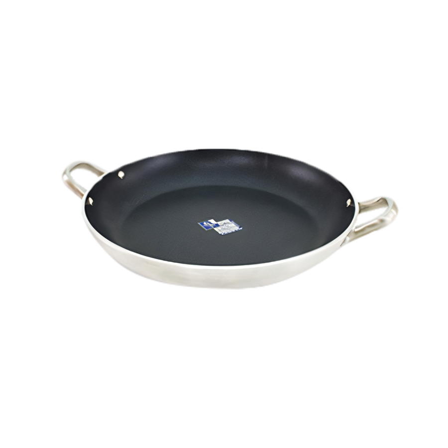 Product image #1 for 14 Inch Round 3004 Aluminum Paella Pan with Teflon Xtra Non-Stick Coating